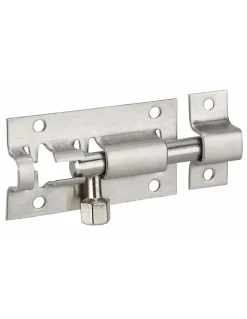 Targette, inox, pêne diamètre 6mm, 27x50mm - THIRARD