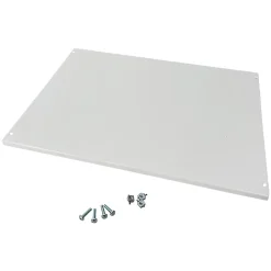 Tcm400f Ide Plastron Plein Fixe Métal 400mm - Compatible Coffret Atlantic Ide Et Atlantic Plus