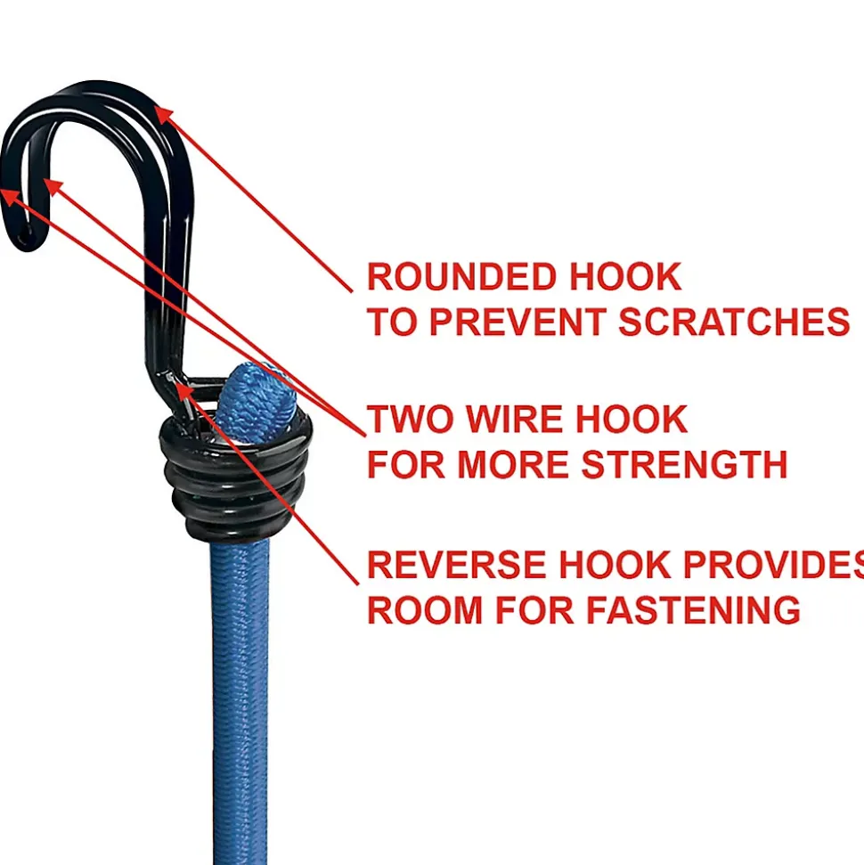 Tendeur 120 cm crochet double Master Lock, 2 pièces