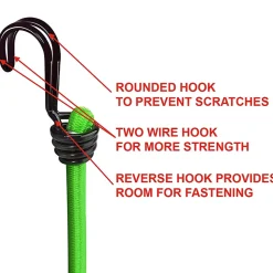 Tendeur 80 cm crochet double Master Lock, 2 pièces
