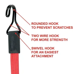 Tendeur plat 60 cm Master Lock Caoutchouc