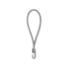 Tendeurs boucle élastique gris 40cm diam 4mm avec 1 crochet PVC (lot de 25 pièces)