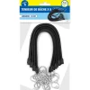 Tendeurs plats pour bâche 36 cm extensibles à 75 cm lot de 8 avec crochets robustes