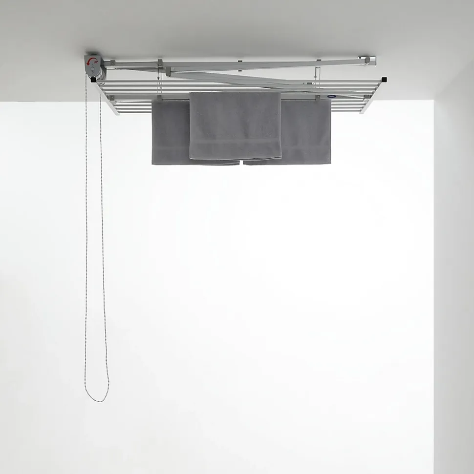 Étendoir plafond manuel 128x54x25cm alu Foxydry Mini 120