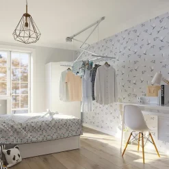 Étendoir plafond manuel 128x54x25cm alu Foxydry Mini 120