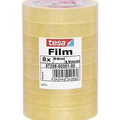 tesa 57208-00001-01 tesafilm Standard transparent 66 m x 19 mm, pack de 8 rouleaux