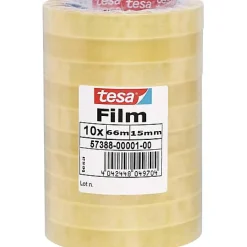 tesa 57388-01-00 tesafilm Standard transparent - ruban double-face 66 m x 15 mm, pack de 10