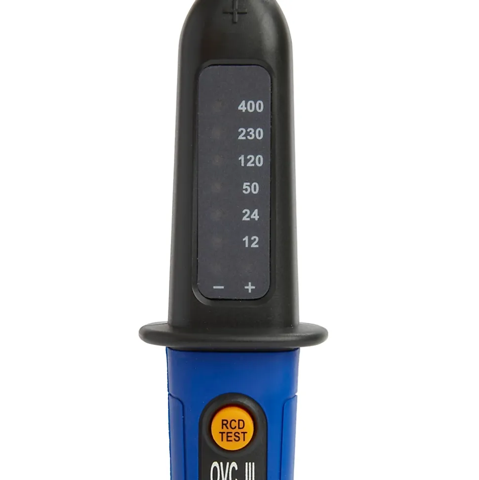 Testeur de tension bipolaire CAT3 bleu et noir