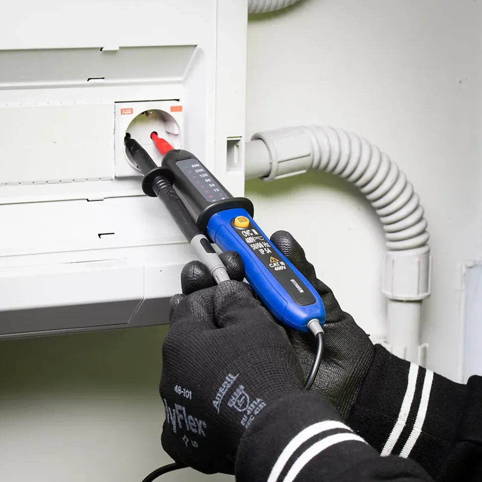 Testeur de tension bipolaire CAT3 bleu et noir
