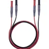 testo 0590 0013 Set de cordons de mesure de sécurité, fiches droites mâle 4 mm, 1 m, noir/rouge