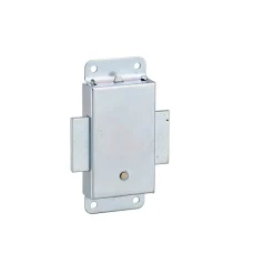 THIRARD - Serrure de meuble en applique pour porte d'ameublement, axe 15mm, 30x50mm, zingué, 1 clé - THIRARD