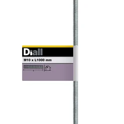 Tige filetée brillante zinguée diamètre 10 mm x 1 m