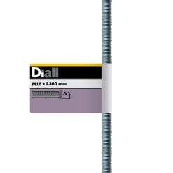 Tige filetée brillante zinguée diamètre 16 x 300 mm