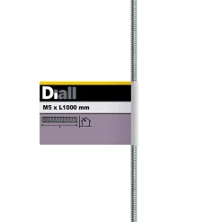 Tige filetée brillante zinguée diamètre 5 mm x 1 m
