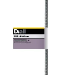 Tige filetée brillante zinguée diamètre 12 x 300 mm