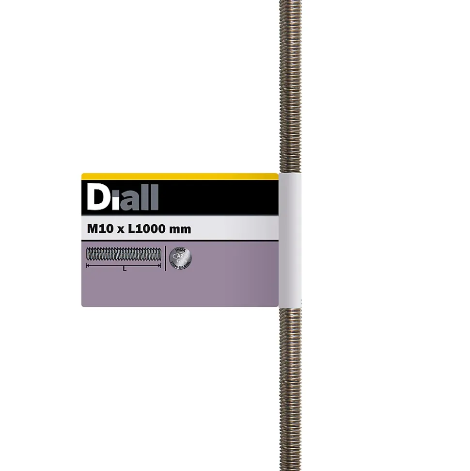 Tige filetée en acier inoxydable A2 diamètre 10 mm x 1 m