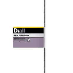 Tige filetée en acier inoxydable A2 diamètre 6 mm x 1 m