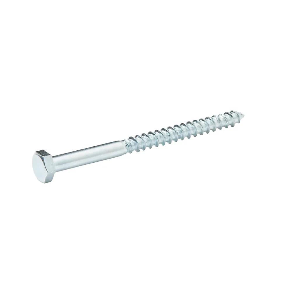 Tirefonds DIN 571 zingués 6x80 mm - 10 pièces