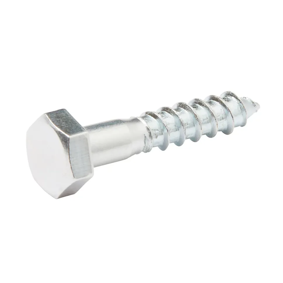 Tirefonds DIN 571 zingués 6x30 mm - 200 pièces