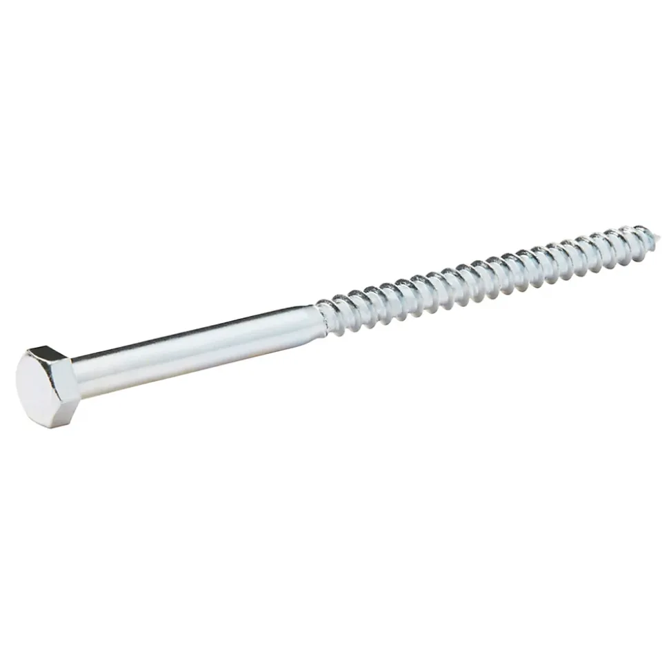 Tirefonds DIN 571 zingués 8x140 mm - 10 pièces
