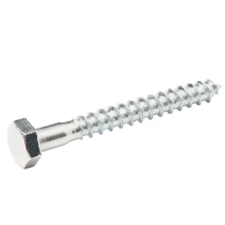 Tirefonds DIN 571 zingués 6x50 mm - 200 pièces