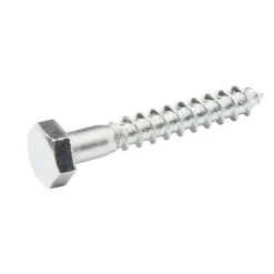 Tirefonds DIN 571 zingués 6x40 mm - 200 pièces