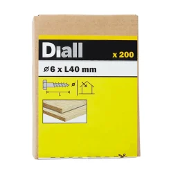 Tirefonds DIN 571 zingués 6x40 mm - 200 pièces