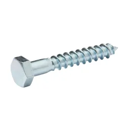 Tirefonds DIN 571 zingués 6x40 mm - 10 pièces