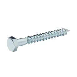 Tirefonds DIN 571 zingués 6x50 mm - 10 pièces