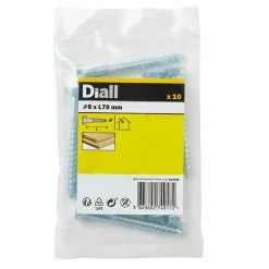 Tirefonds DIN 571 zingués 8x70 mm - 10 pièces