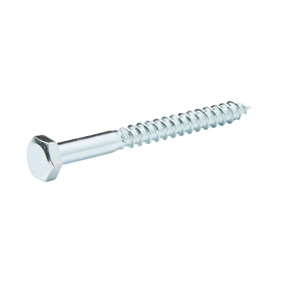Tirefonds DIN 571 zingués 6x60 mm - 10 pièces