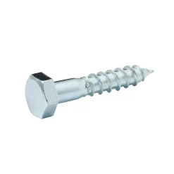 Tirefonds DIN 571 zingués 6x30 mm - 10 pièces