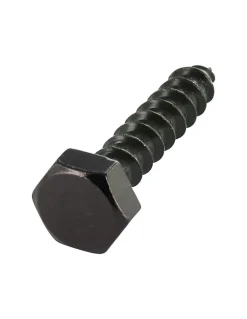 Tirefonds 10X50 Acier zingué noir - 10 pièces