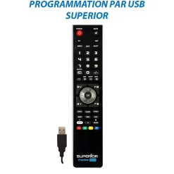 Télécommande SUPERIOR 2in1 noir - SUPTUB002