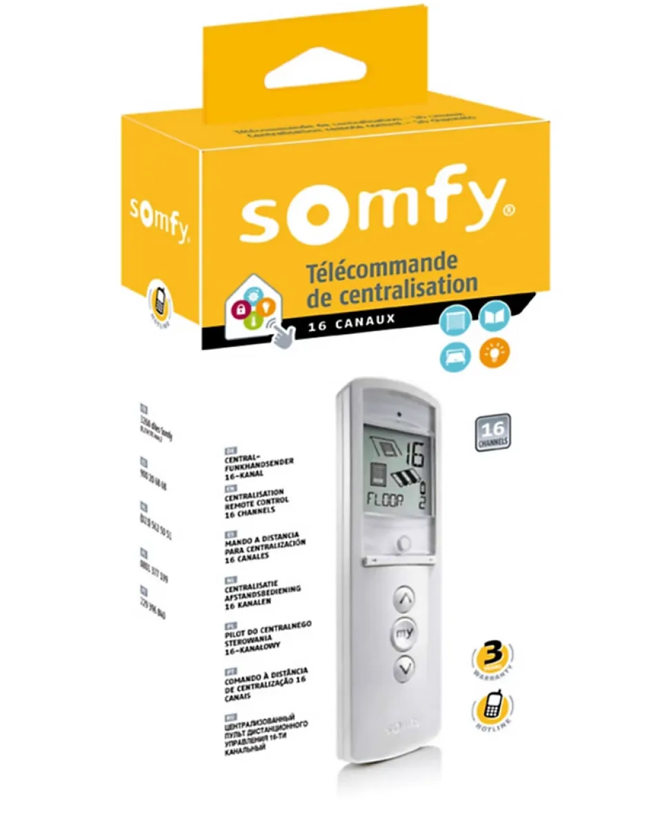 Télécommande Telis 16 RTS Pure Somfy 2401100