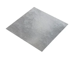 Tôle acier galvanisé lisse Ep. 0,5 mm, 50 x 25 cm