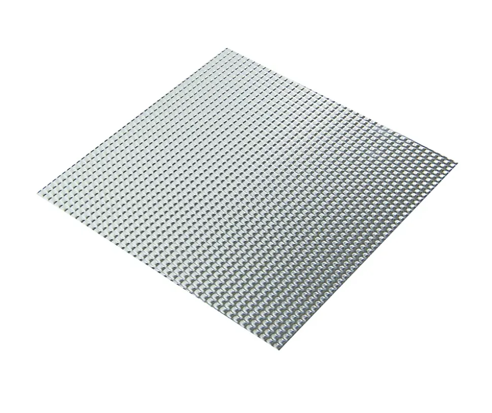 Tôle aluminium brut diamant Ep. 0,5 mm, 100 x 50 cm
