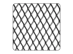 Tôle métal déployé acier brut Mailles 10 x 5,5 mm, 100 x 50 cm