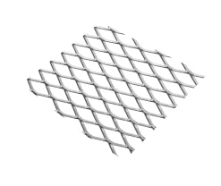 Tôle métal déployé aluminium brut Ep. 0,8 mm Mailles 16 x 8 mm, 100 x 50 cm