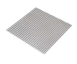 Tôle perforée carré acier brut Perforation 5,5 x 5,5 mm, 100 x 50 cm