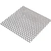 Tôle perforée rond acier brut Perforation 8 mm, 100 x 50 cm