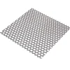 Tôle perforée rond acier brut Perforation 8 mm, 50 x 25 cm