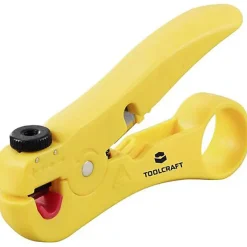TOOLCRAFT Dénudeur de câble universel TO-9627696 pour câbles UTP/STP 3,5-9 mm, lame SK5, poignée ergonomique