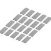 TOOLCRAFT RTS25/50-SV 1563940 bande adhésive réfléchissante argent 25 mm x 50 mm, pack de 20