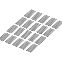TOOLCRAFT RTS25/50-SV 1563940 bande adhésive réfléchissante argent 25 mm x 50 mm, pack de 20