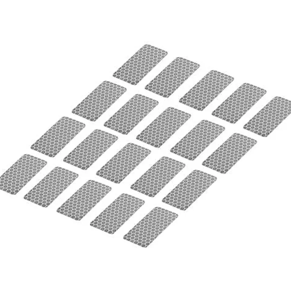 TOOLCRAFT RTS25/50-SV 1563940 bande adhésive réfléchissante argent 25 mm x 50 mm, pack de 20