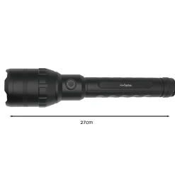 Torche Ultra Power 10000 Lumens FISHTEC LED COB Faisceau 300 m Aluminium Rechargeable 4 Modes Zoom