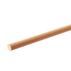 Tourillon en hêtre strié Ø15 mm L.1 m