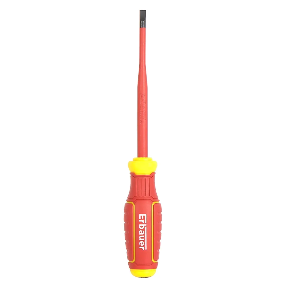 Tournevis d'électricien VDE plat SL125 x 5.5 Erbauer