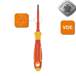 Tournevis Philips VDE Magnusson PH0 75 x 4 mm